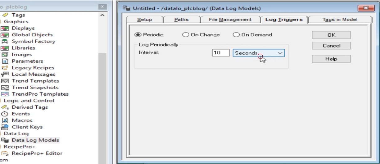 Factorytalk View SE Data Logging